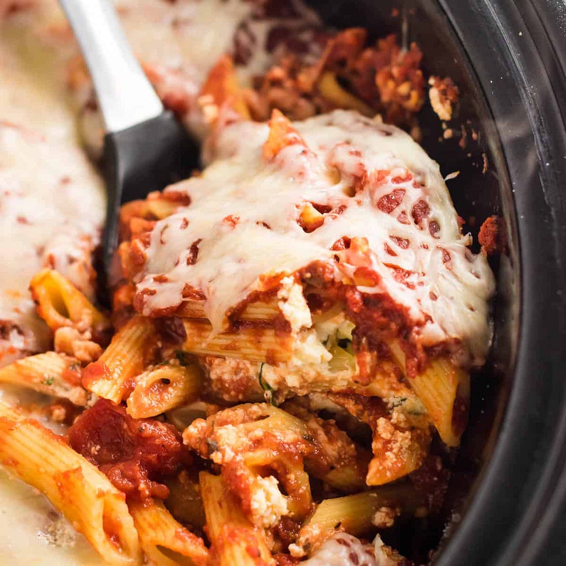 Crock Pot Baked Ziti