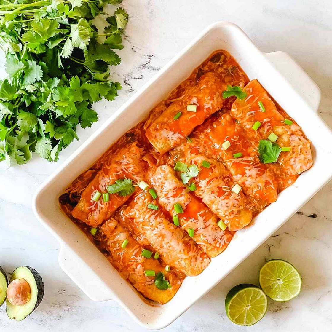 Chicken Slow Cooker Enchiladas