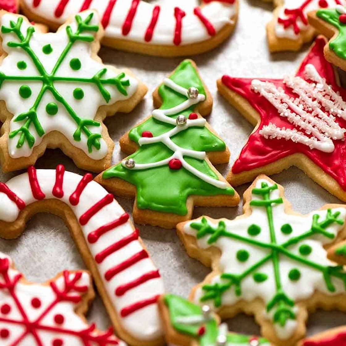Christmas Cookies (Vanilla Biscuits / Sugar Cookies)
