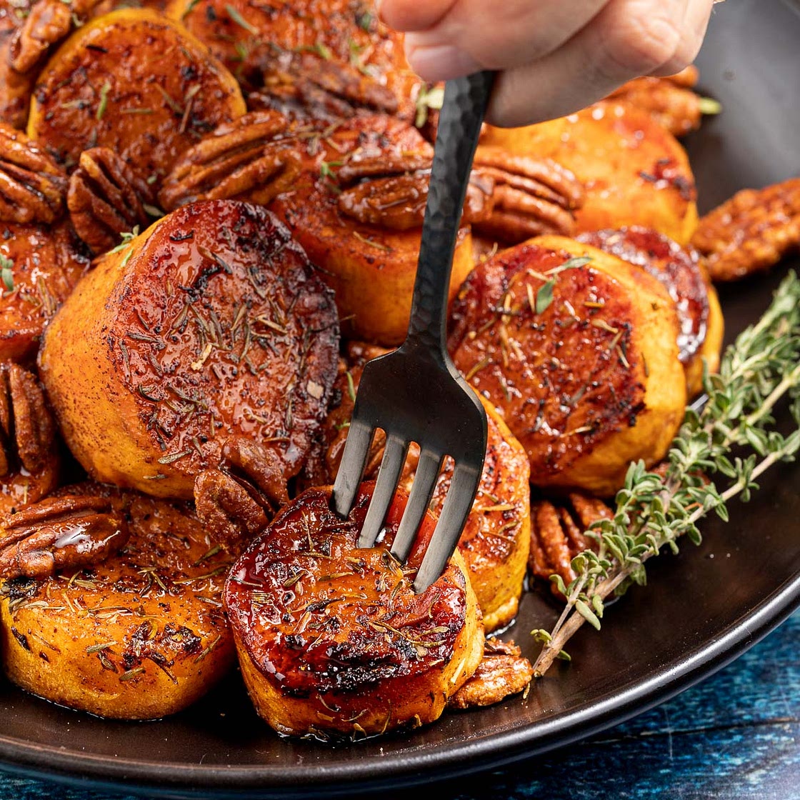 Melting Cinnamon Roasted Sweet Potatoes