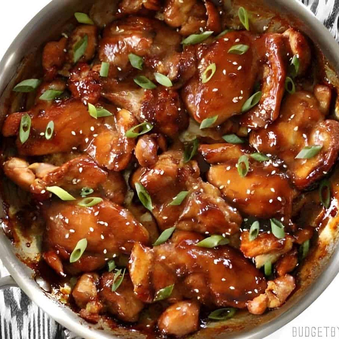 Sticky Ginger Soy Glazed Chicken