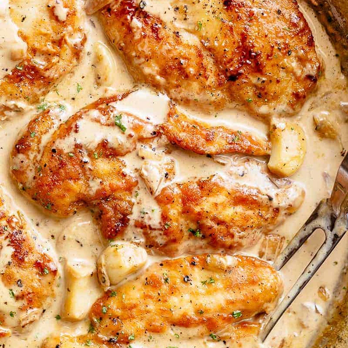 Creamy Garlic Chicken Breast Recipe