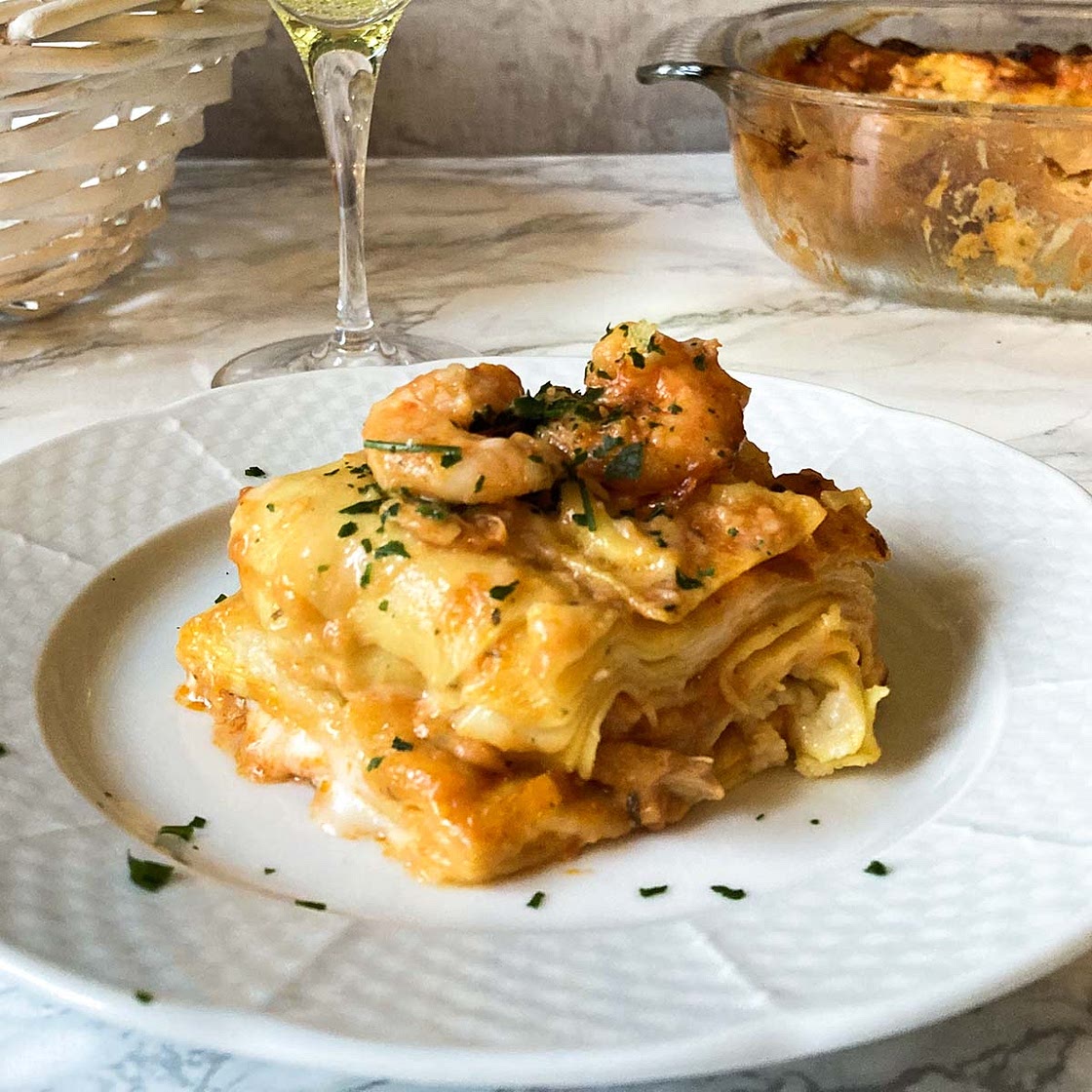 Lasagne di Pesce (Italian Seafood Lasagna Recipe)
