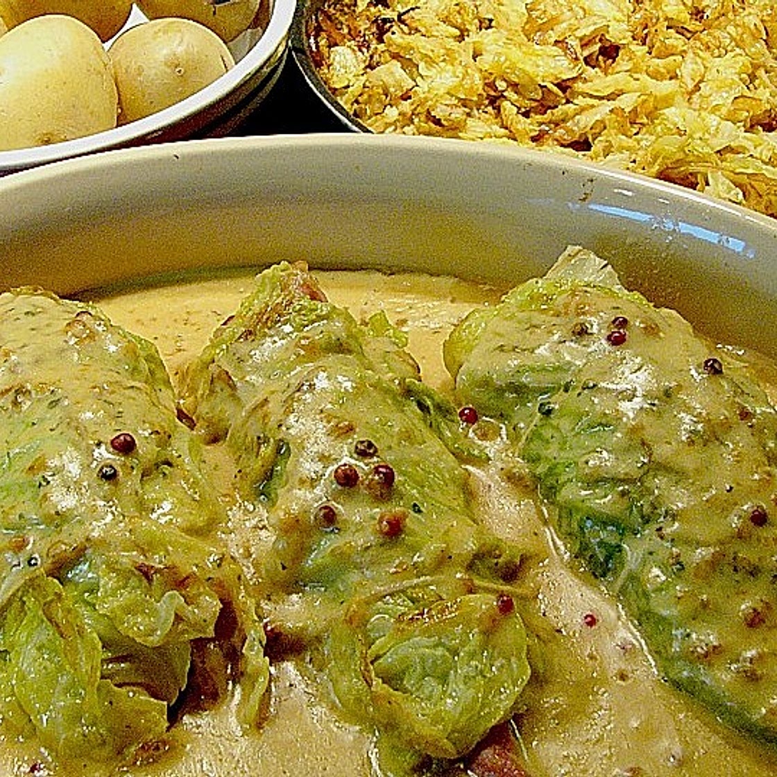 Hähnchenbrust in Wirsing