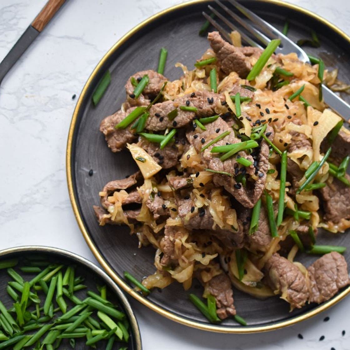 Beef and Cabbage Stir Fry