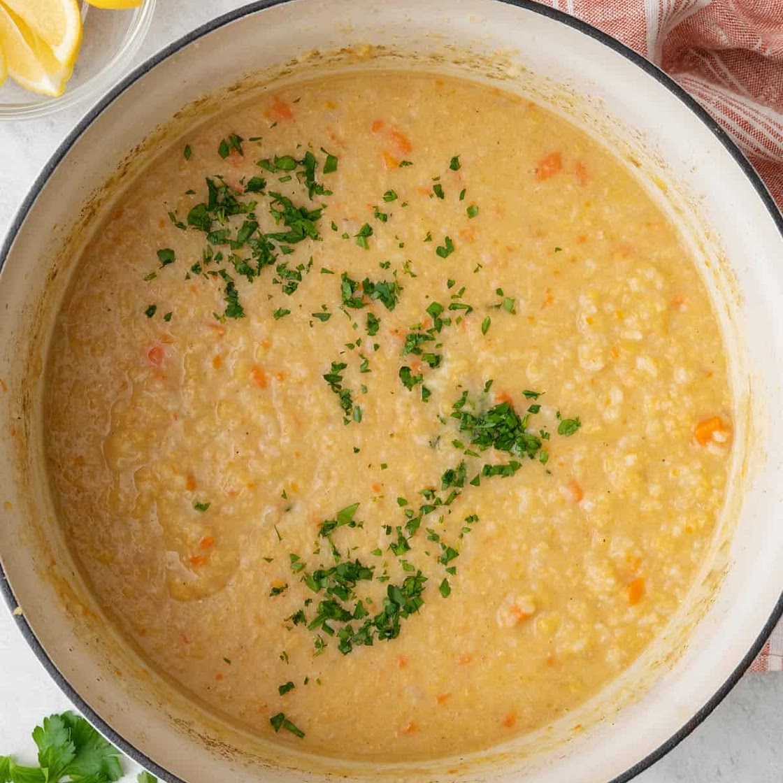 Lebanese Crushed Lentil Soup