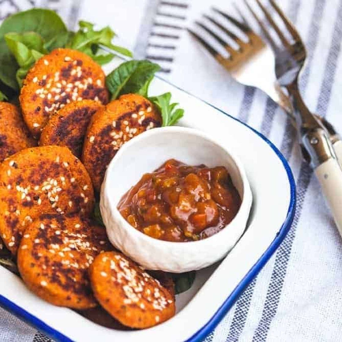 Spiced Red Lentil Mini Burgers