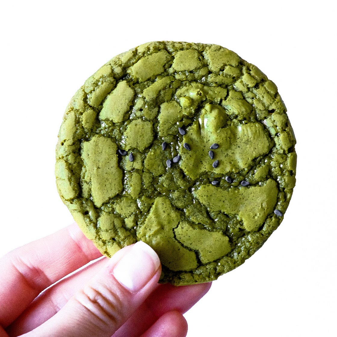 Matcha Chocolate Crinkle Cookies