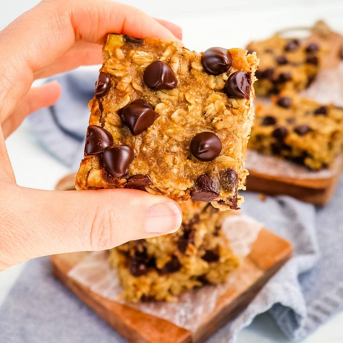 Chocolate Chip Peanut Butter Oatmeal Bars