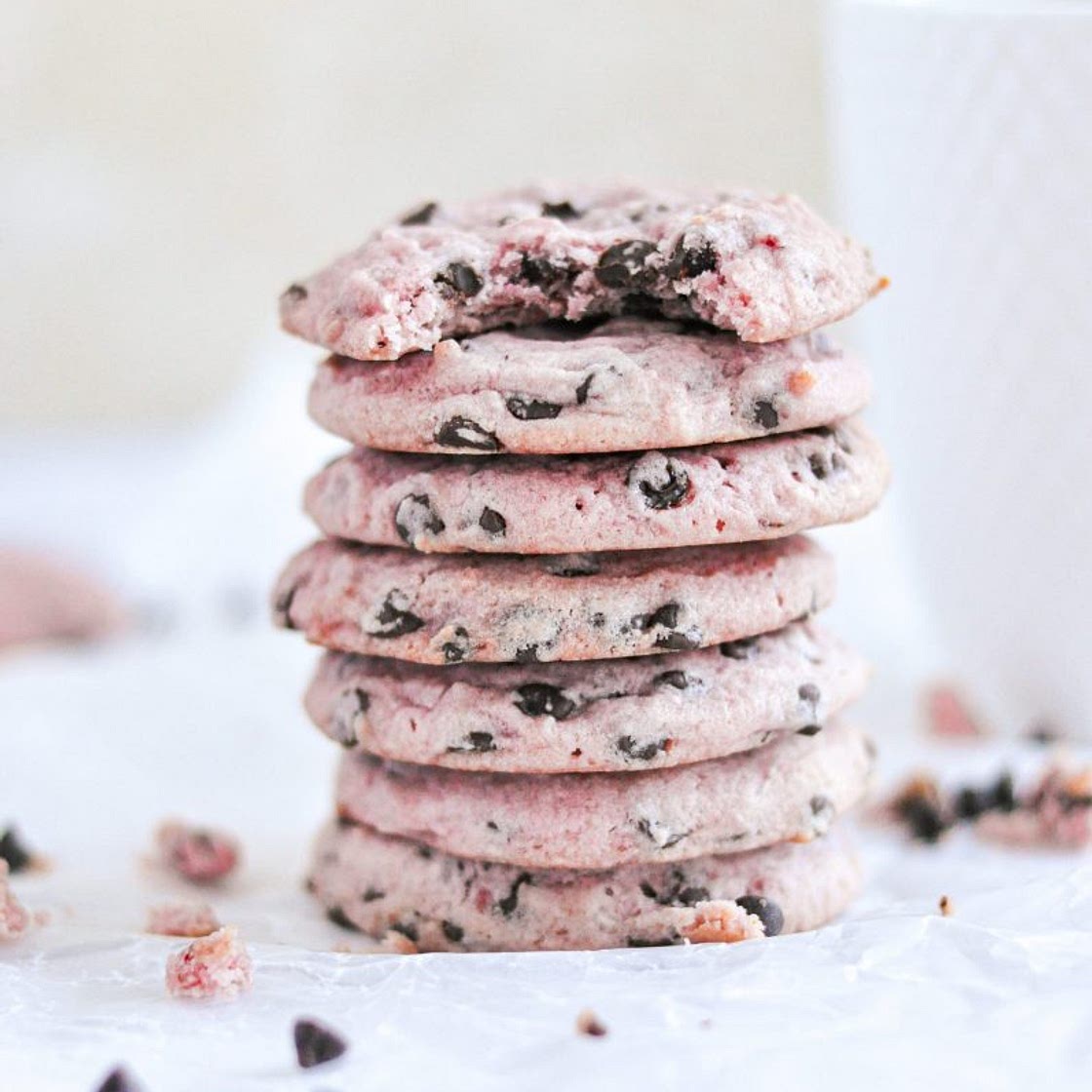 Raspberry Chocolate Chip Cookies