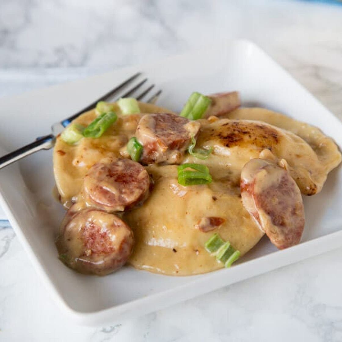 Pierogies Sausage Skillet
