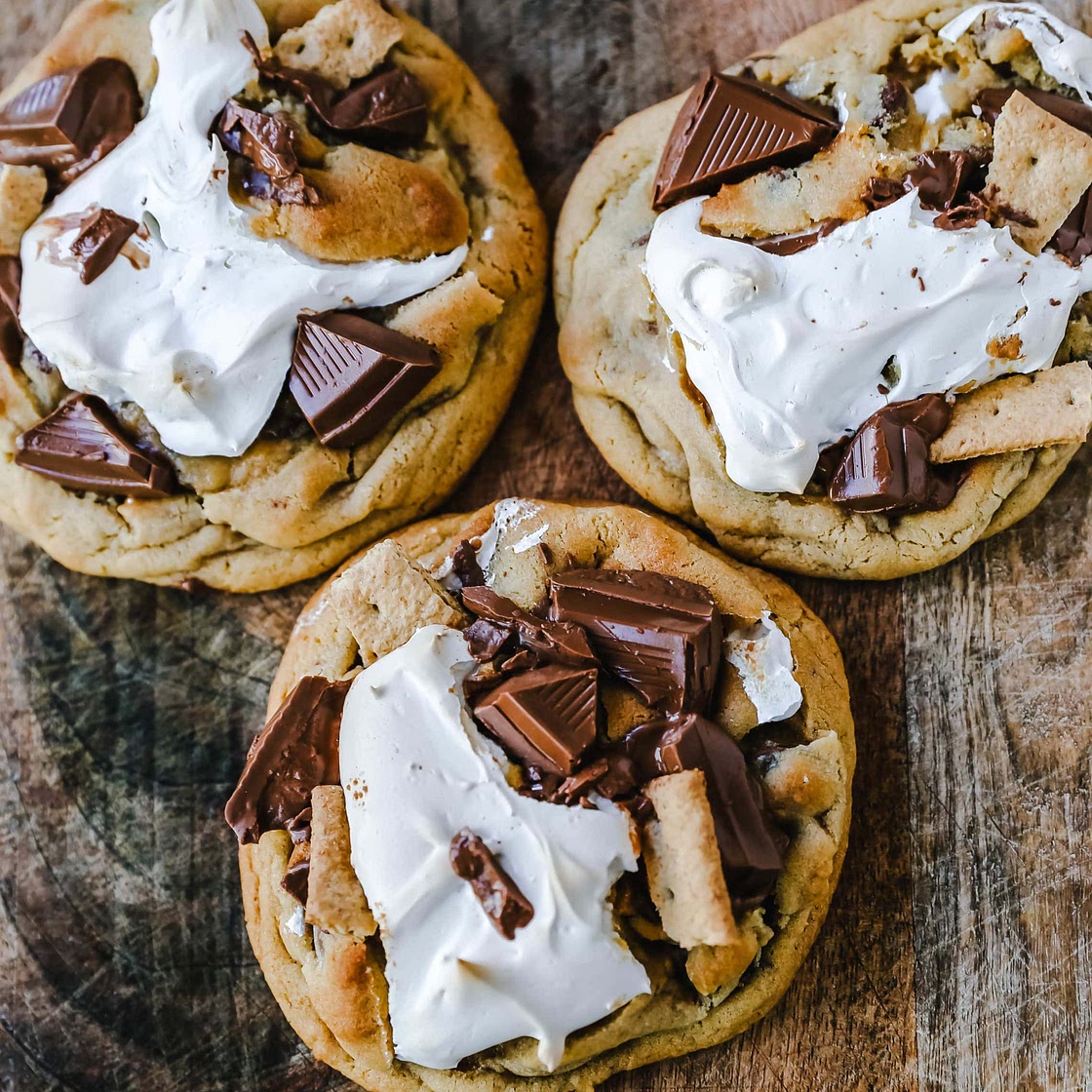 Chocolate Chip S'mores Cookies