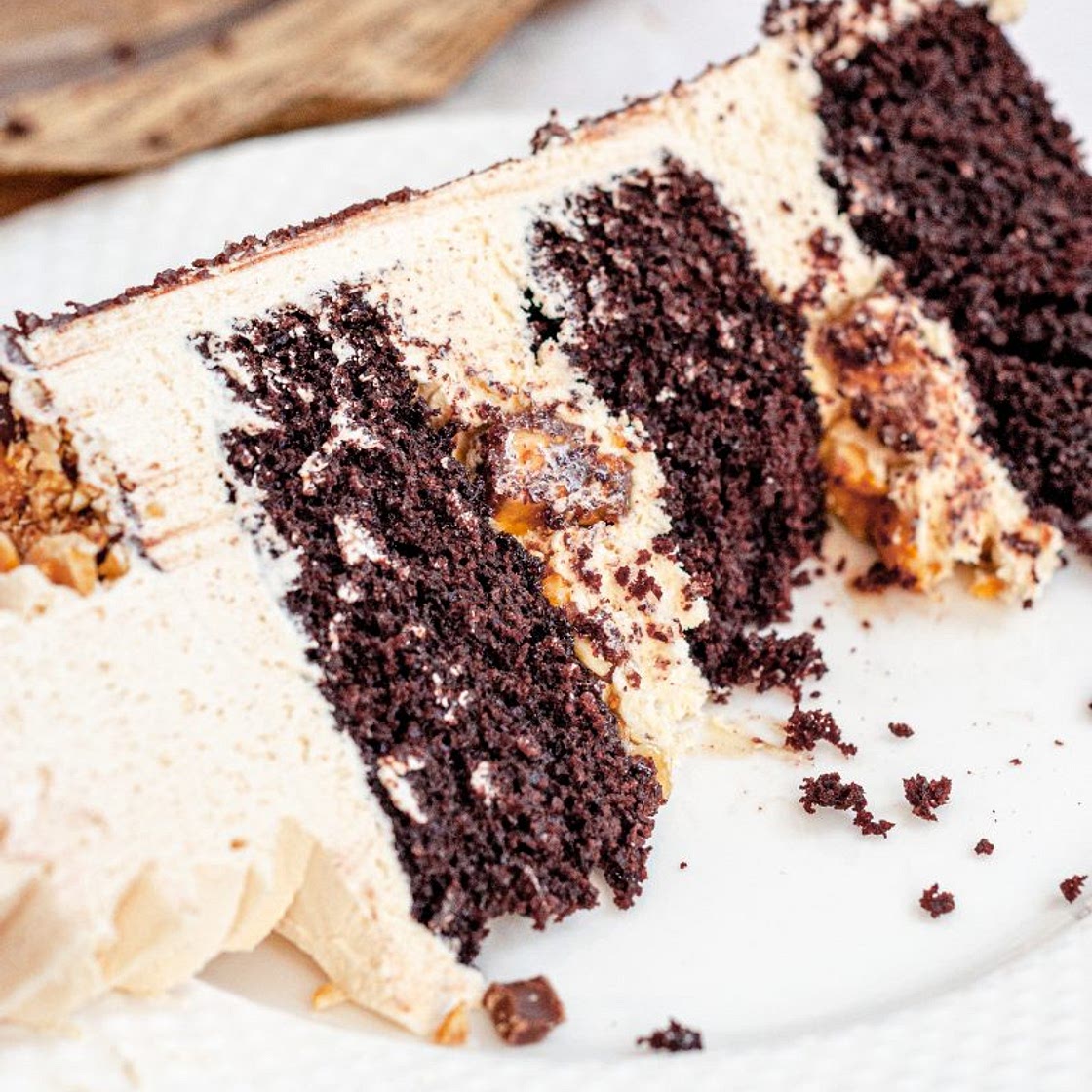 Gluten-Free Snickers Cake