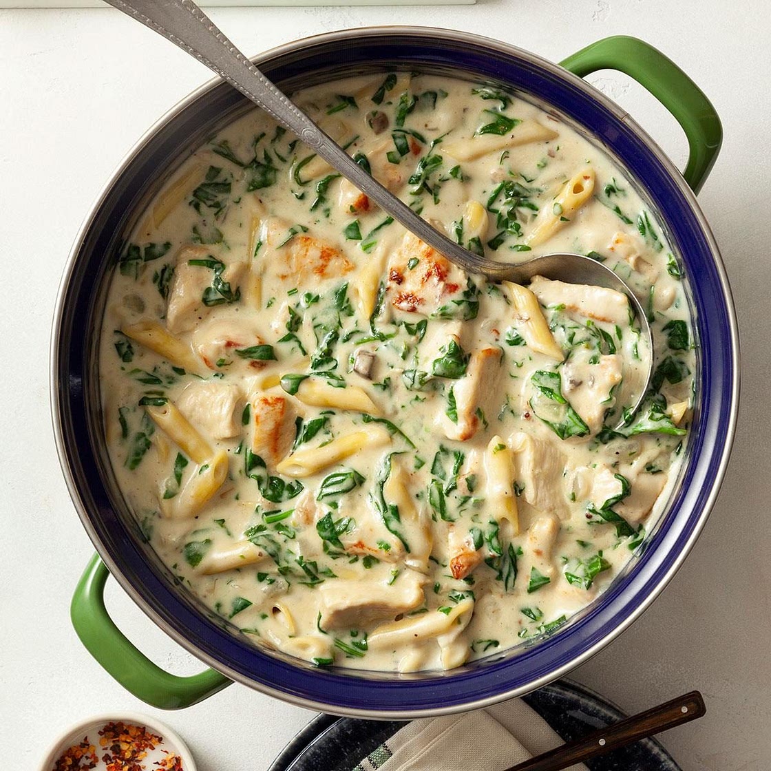 Creamy Spinach Chicken Dinner