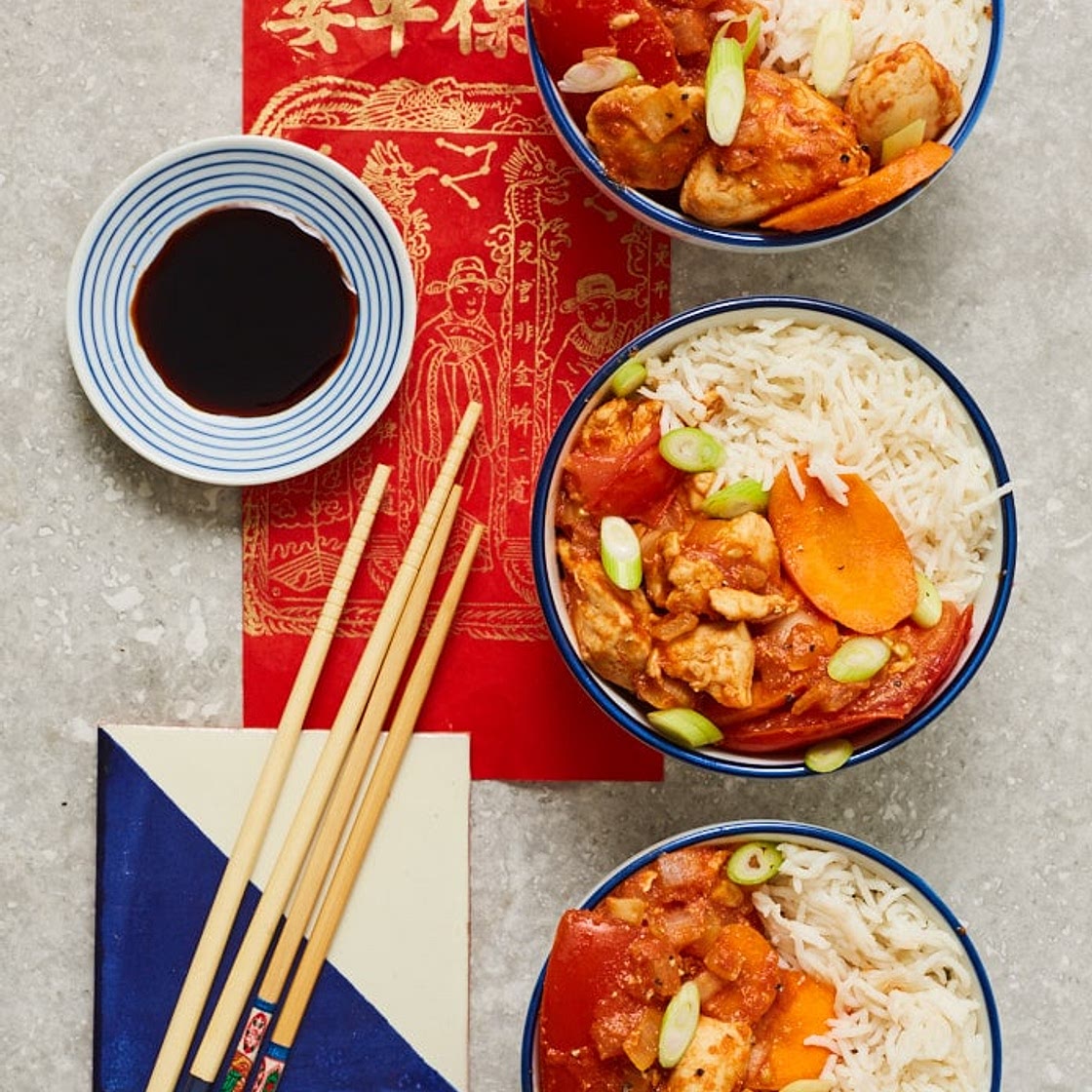 Chinese-Style Chicken and Tomatoes | Slimming & Weight Watchers Friendly