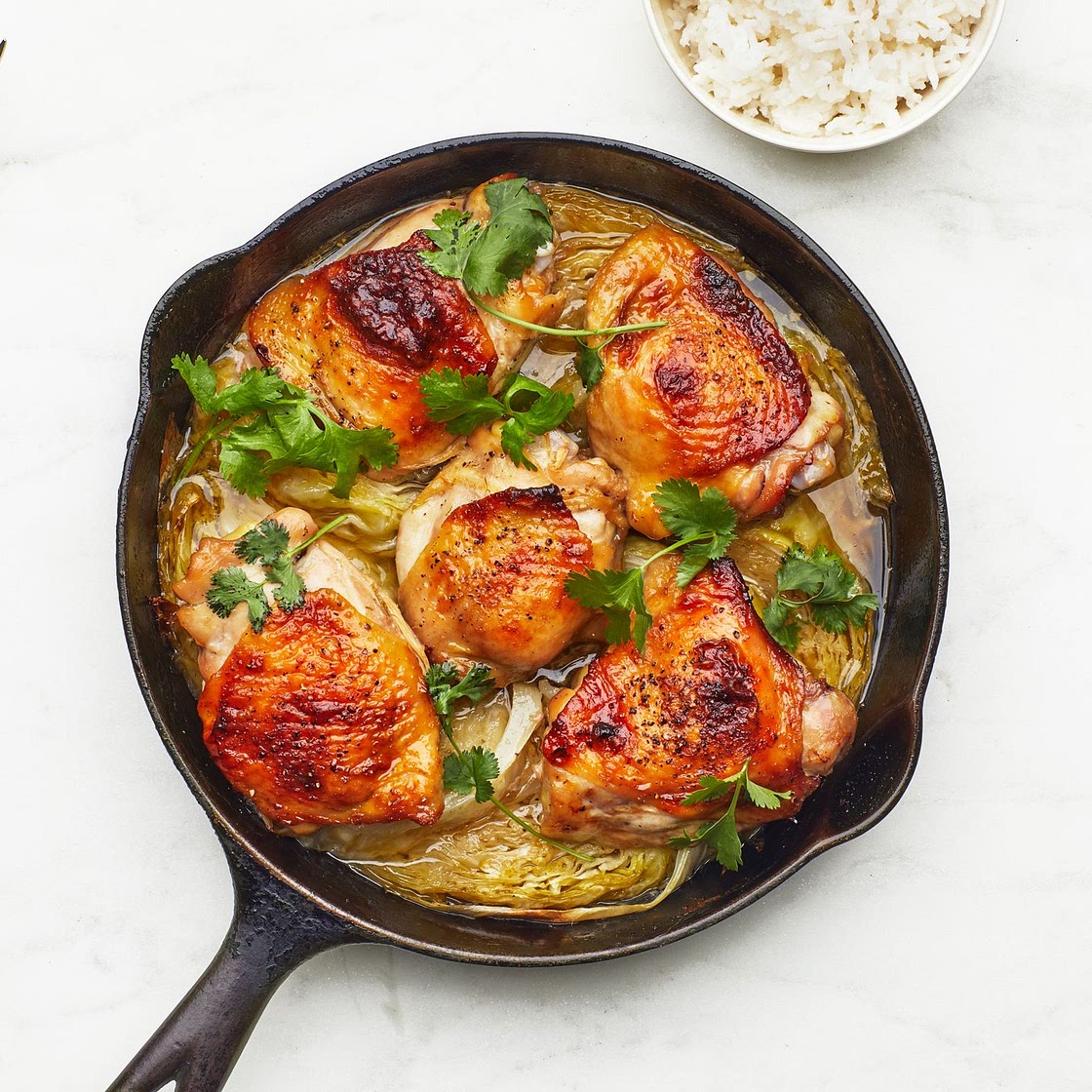 Thai Roast Chicken Thighs With Coconut Rice