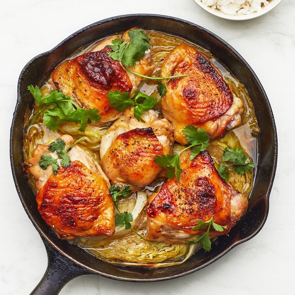 Thai Roast Chicken Thighs With Coconut Rice
