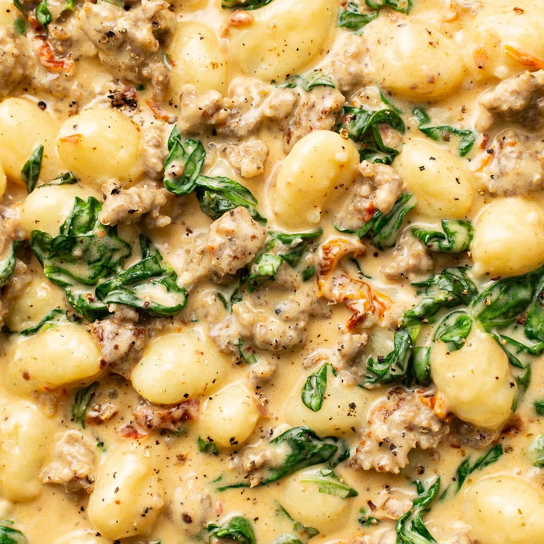Creamy Tuscan Sausage Gnocchi
