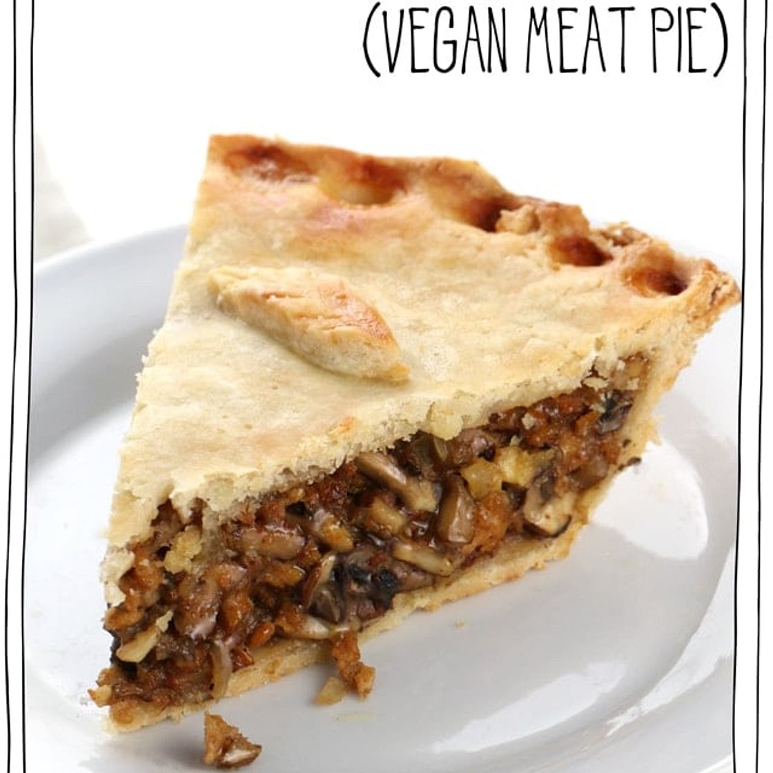 Vegan Tourtiere (vegan meat pie)
