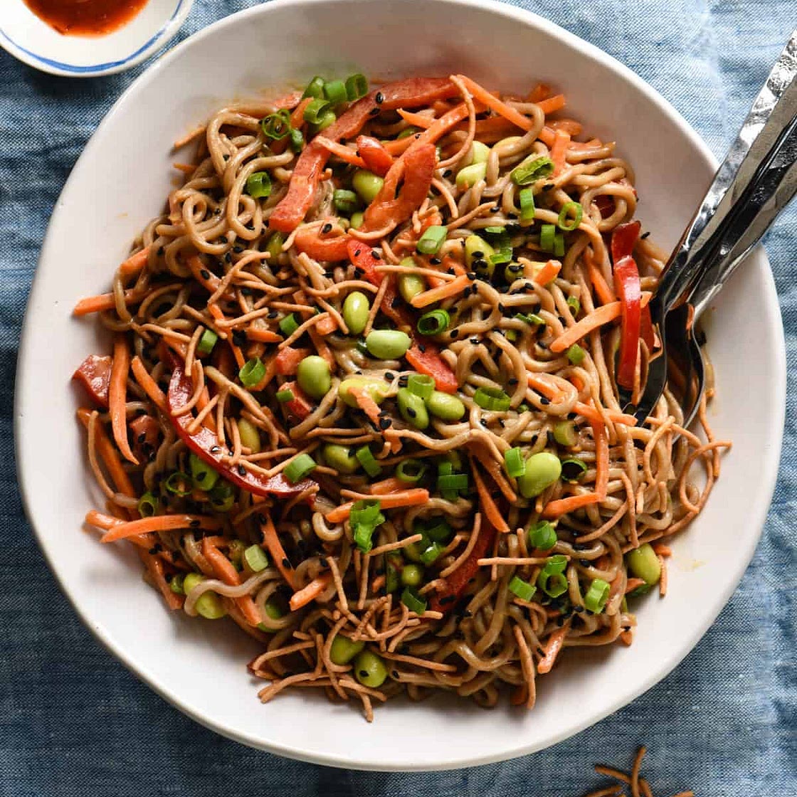 Asian Noodle Salad Recipe (Easy Meal Prep!)