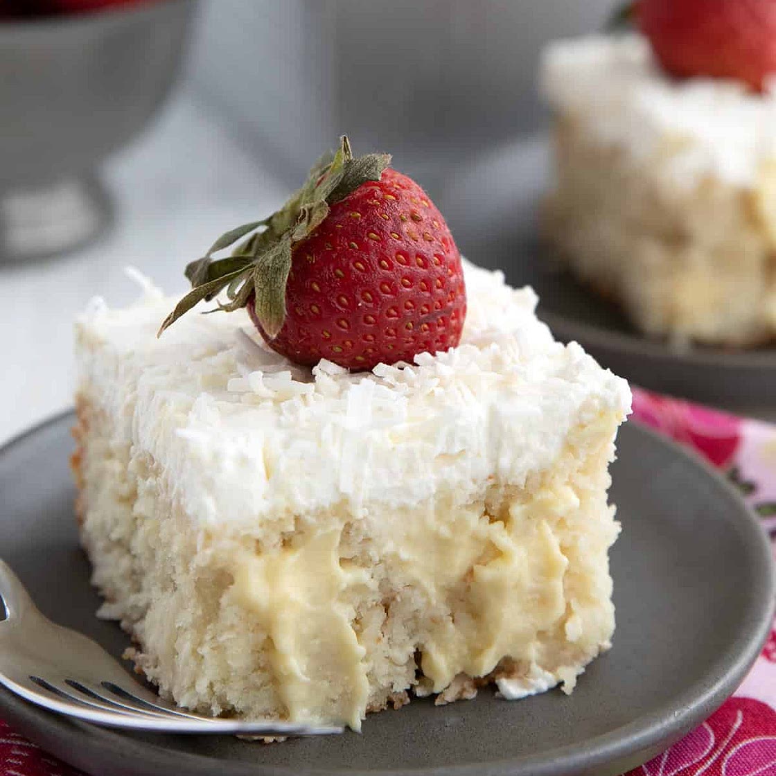 Keto Coconut Cream Poke Cake