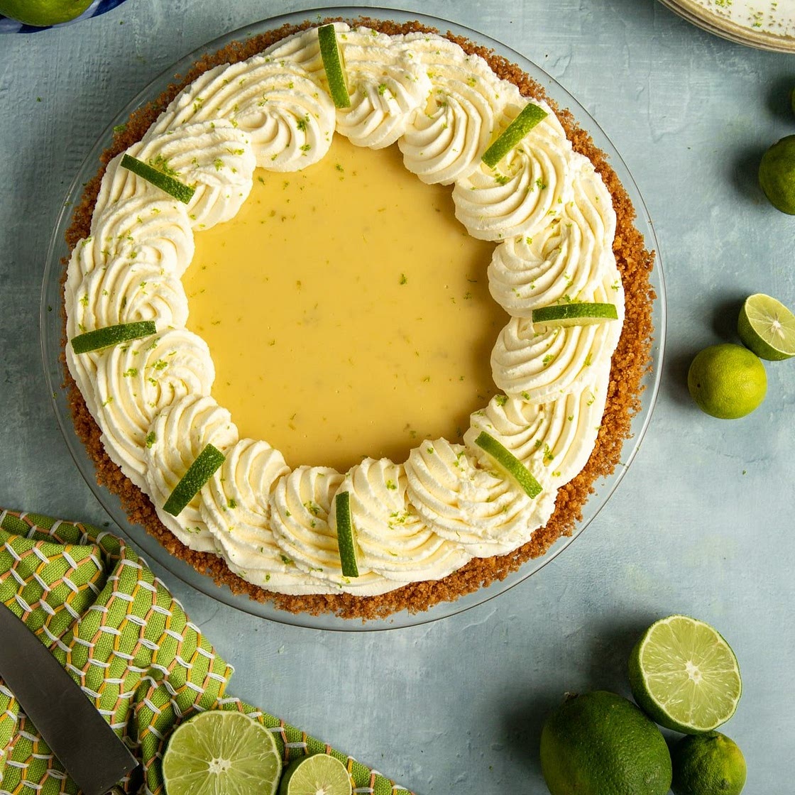 Easy Key Lime Pie with Macadamia Graham Cracker Crust