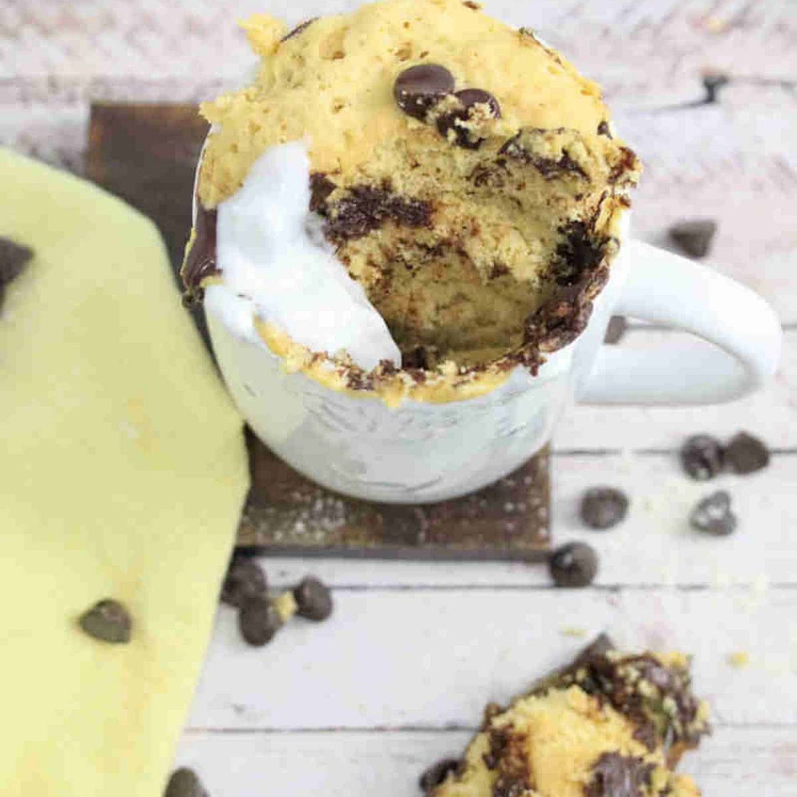 Gluten-Free Chocolate Chip Mug Cake