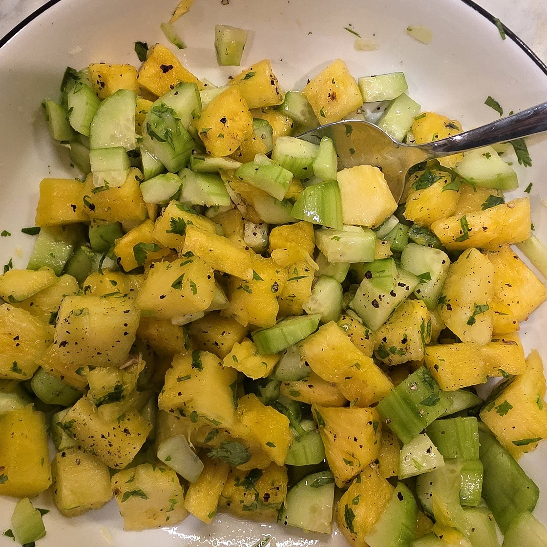 Pineapple Cucumber Salad