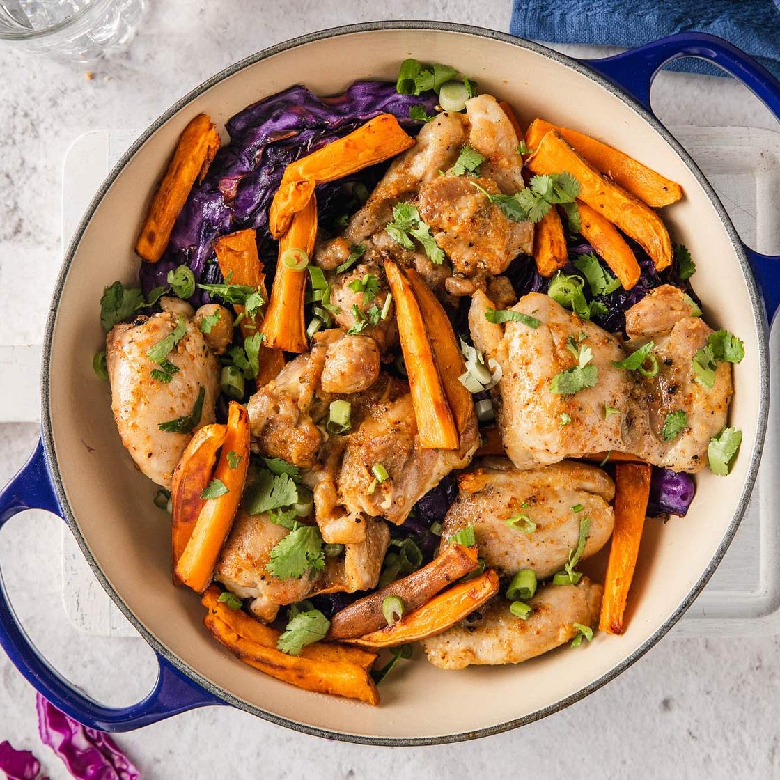 Air-Fryer One Pot Chicken and Vegetables