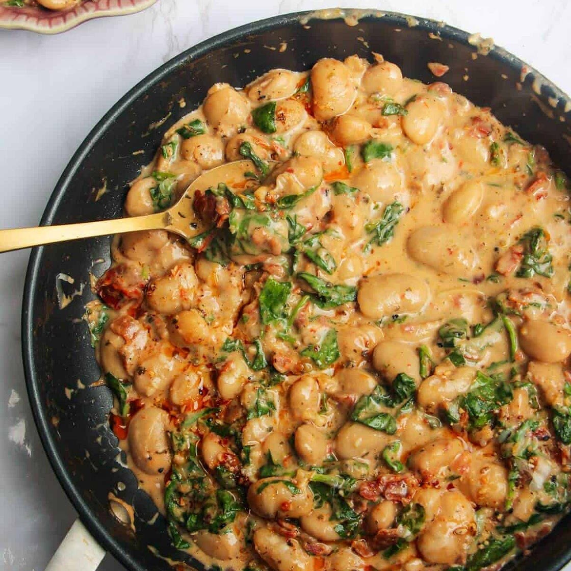 Creamy One Pot Sundried Tomato White Beans ('Marry Me' White Beans)