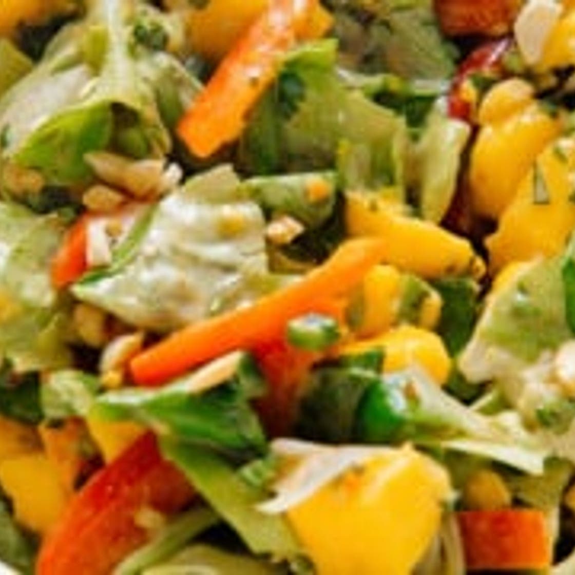 Thai Mango Salad with Peanut Dressing