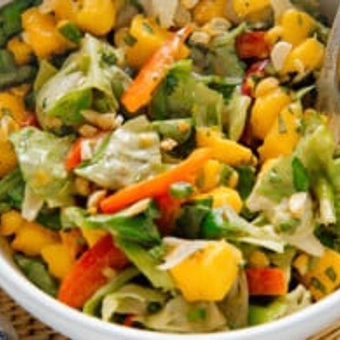 Thai Mango Salad with Peanut Dressing