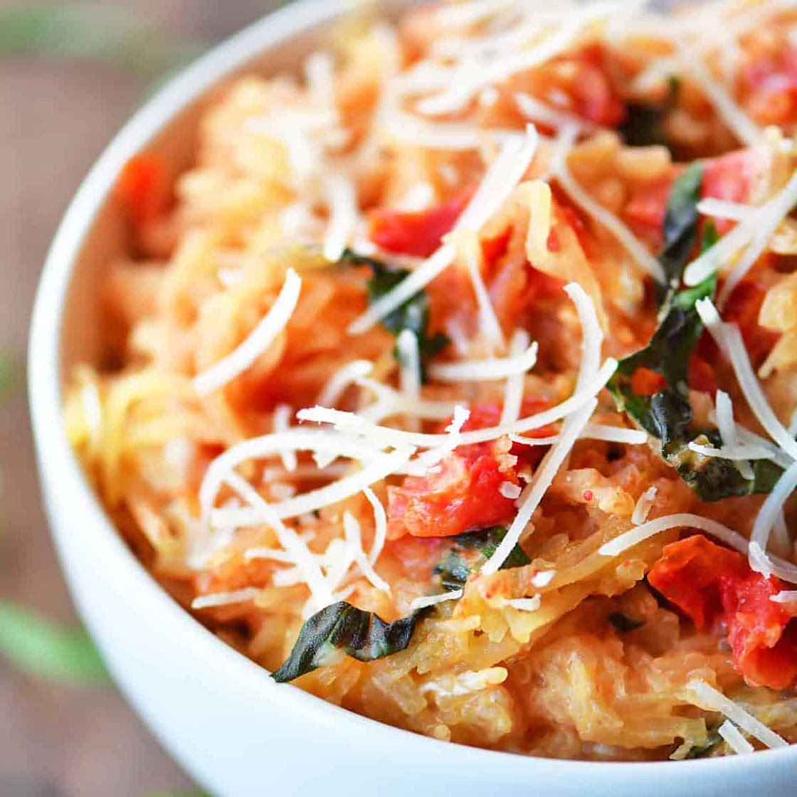 Instant Pot Tomato Basil Spaghetti Squash