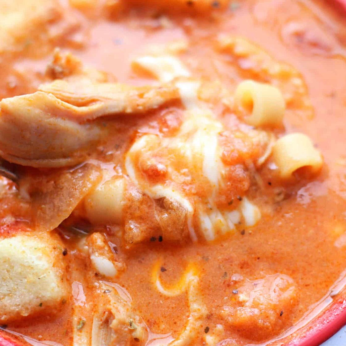 Instant Pot Chicken Parmesan Soup