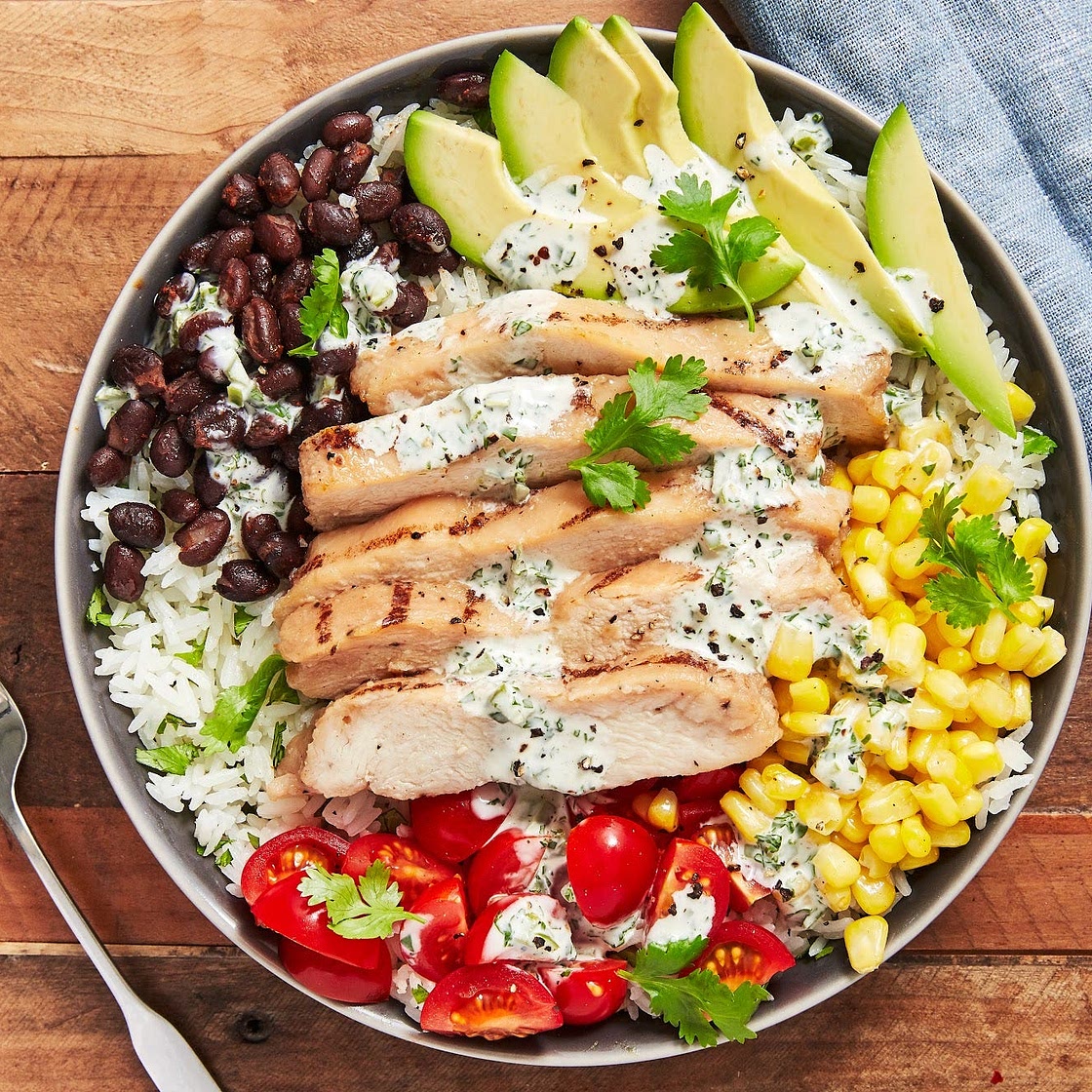 Cilantro Lime Chicken & Rice Bowl