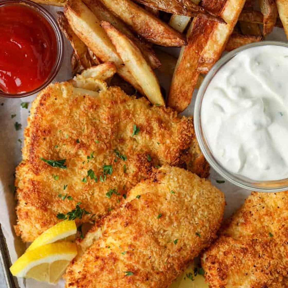 Air Fryer Fish & Chips