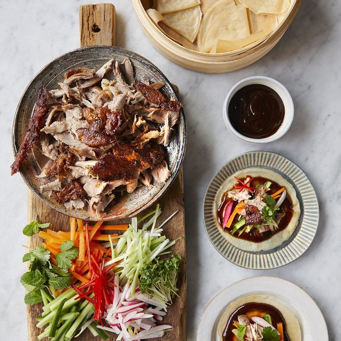 Rob Beckett's crispy duck with pancakes