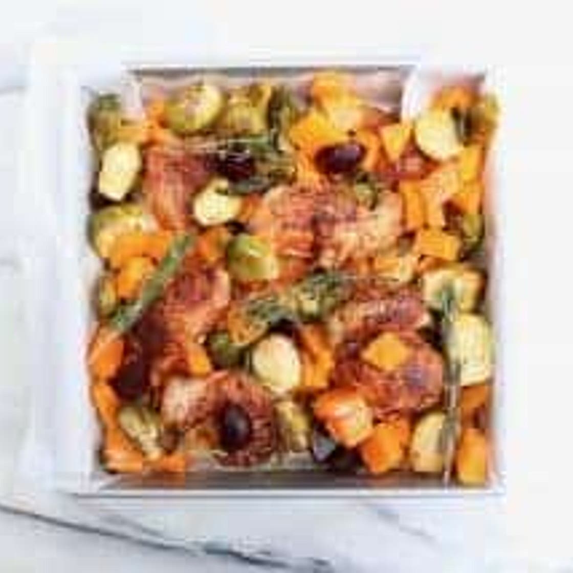 Roasted Veggies with Spicy Herbed Chicken