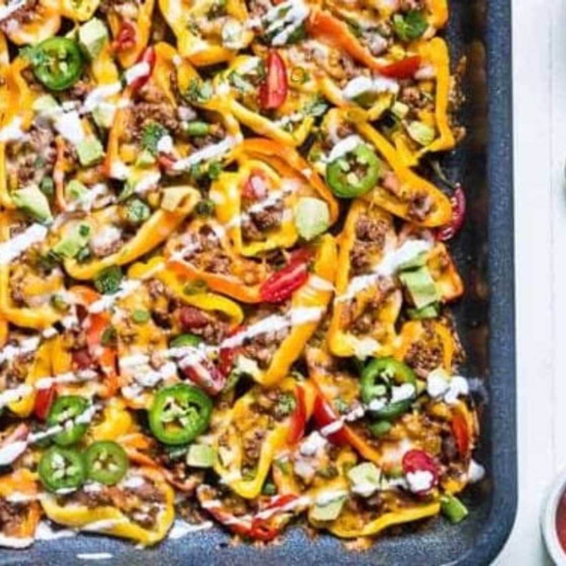 Mexican Mini Bell Pepper Nachos