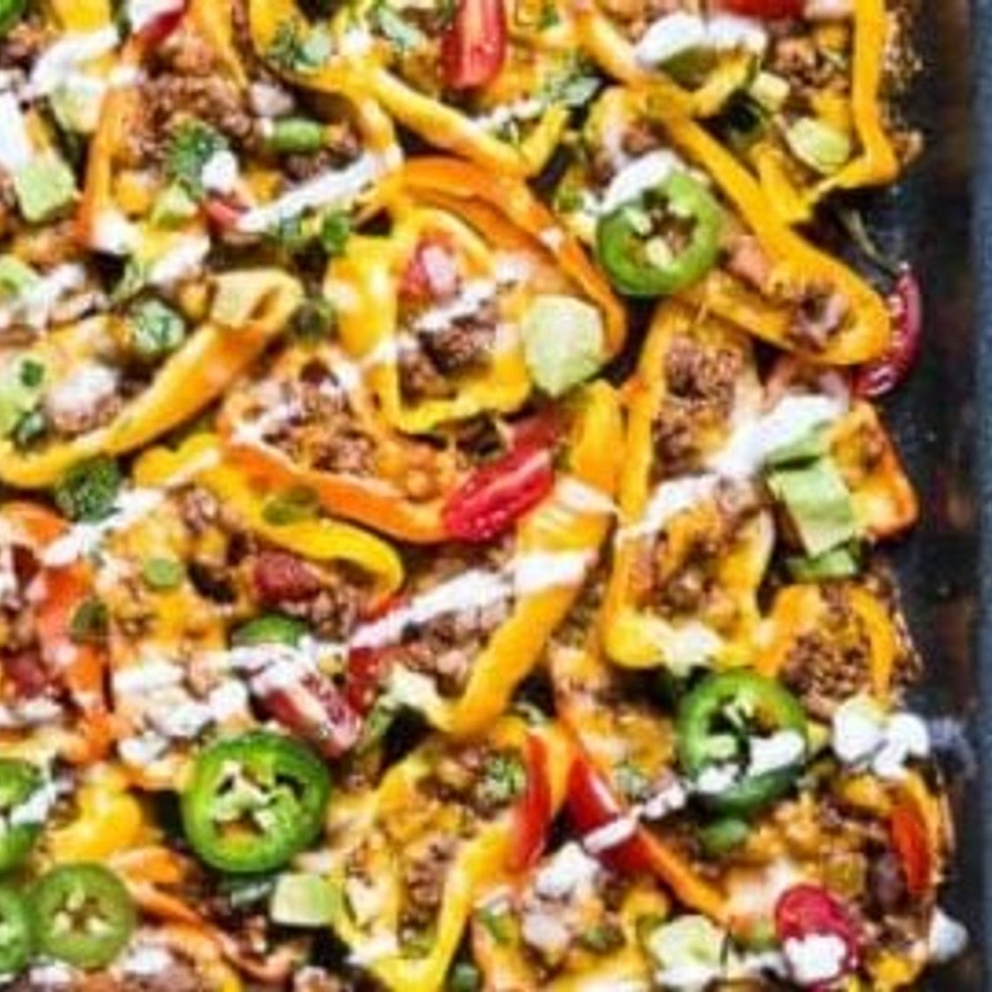 Mexican Mini Bell Pepper Nachos