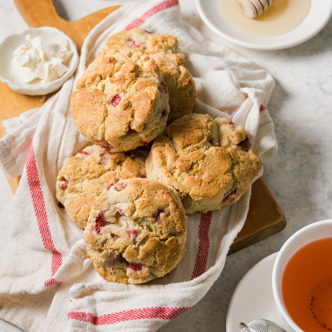 Gluten Free Strawberry Lemon Scones