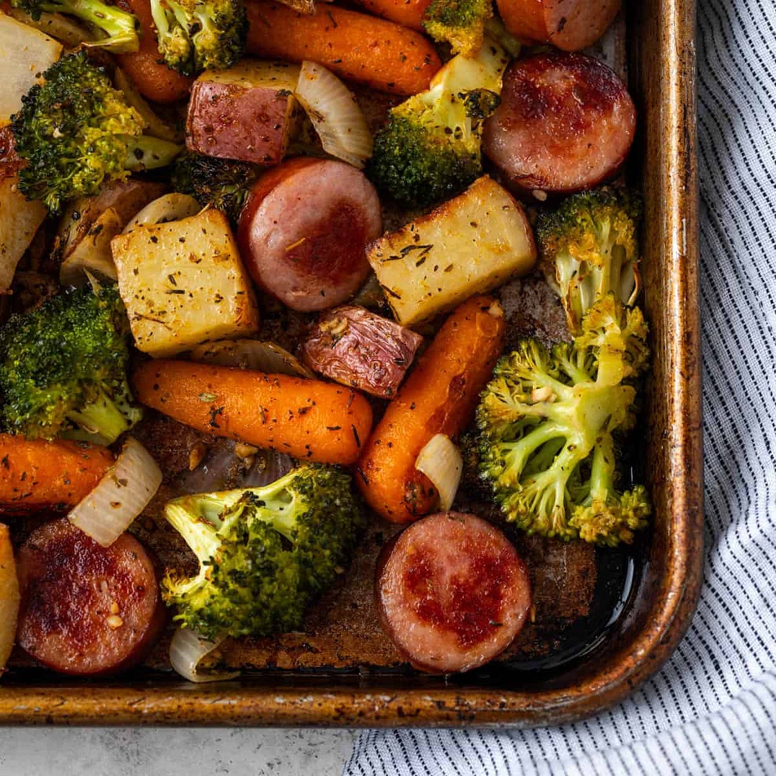 Easy Sheet Pan Sausage Dinner