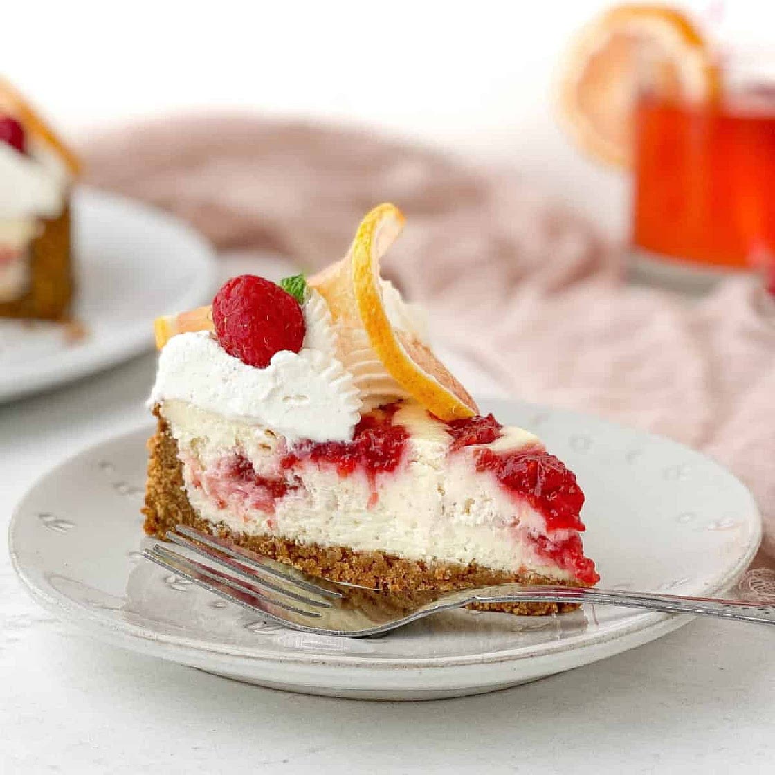 Lemon Raspberry Cheesecake
