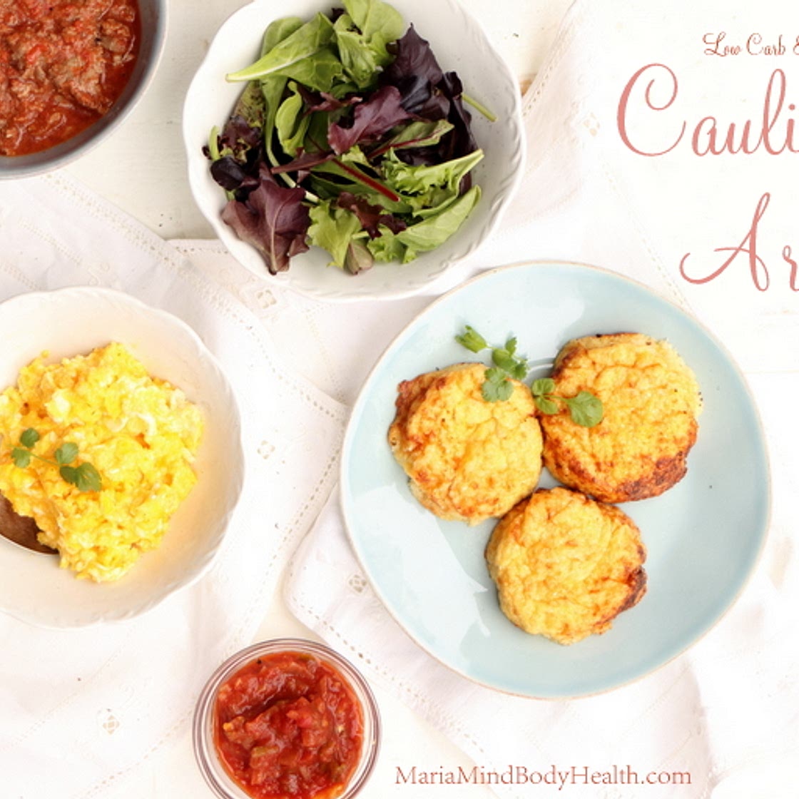 Cauliflower Arepas