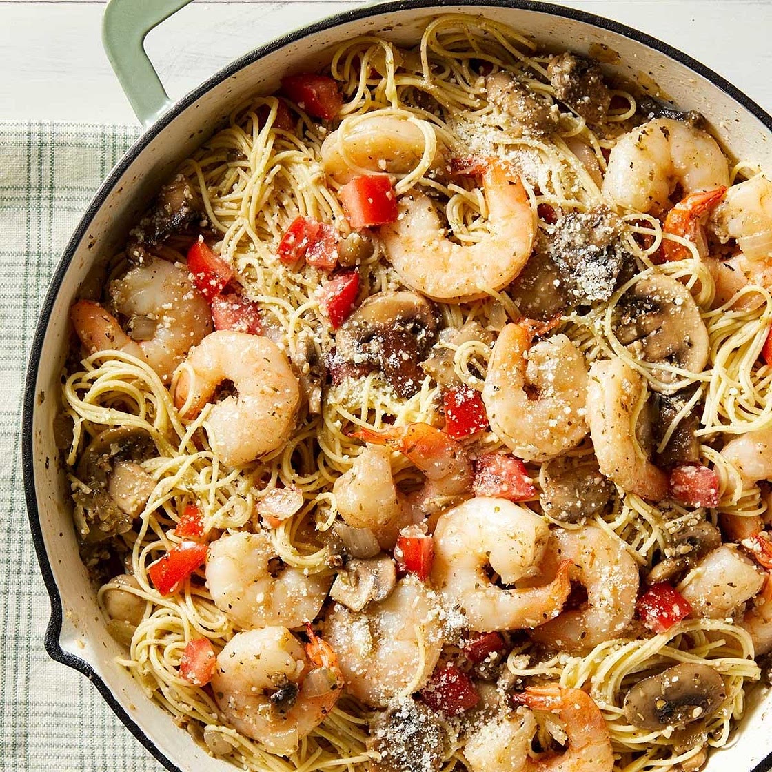 Shrimp and Mushroom Pasta