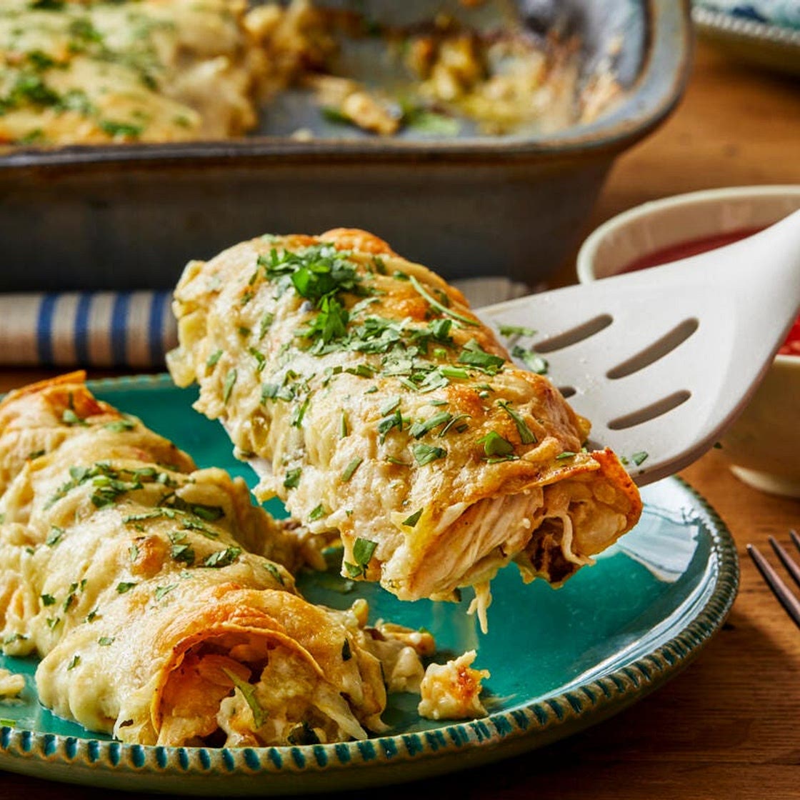 White Chicken Enchiladas