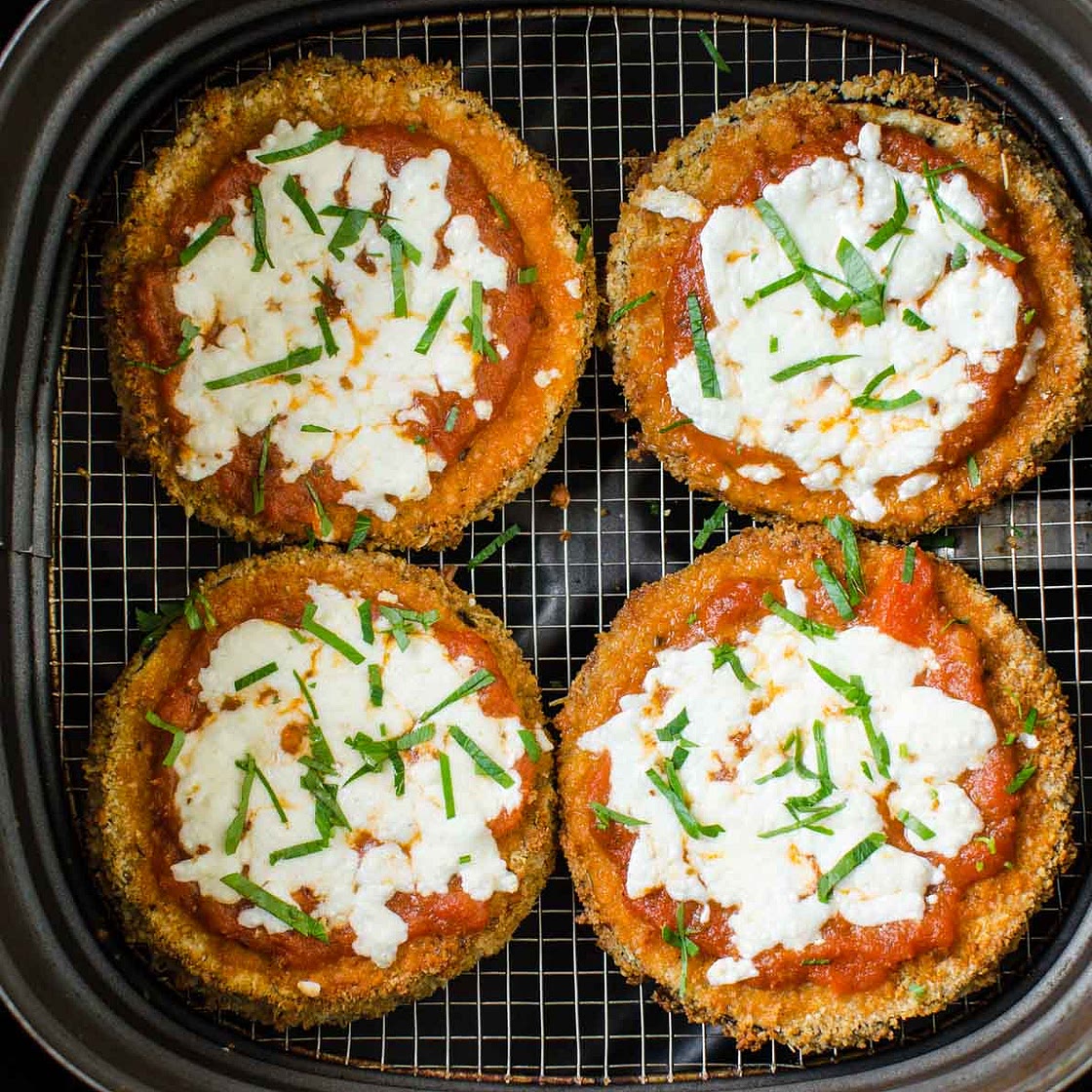 Easy Air Fryer Eggplant Parmesan