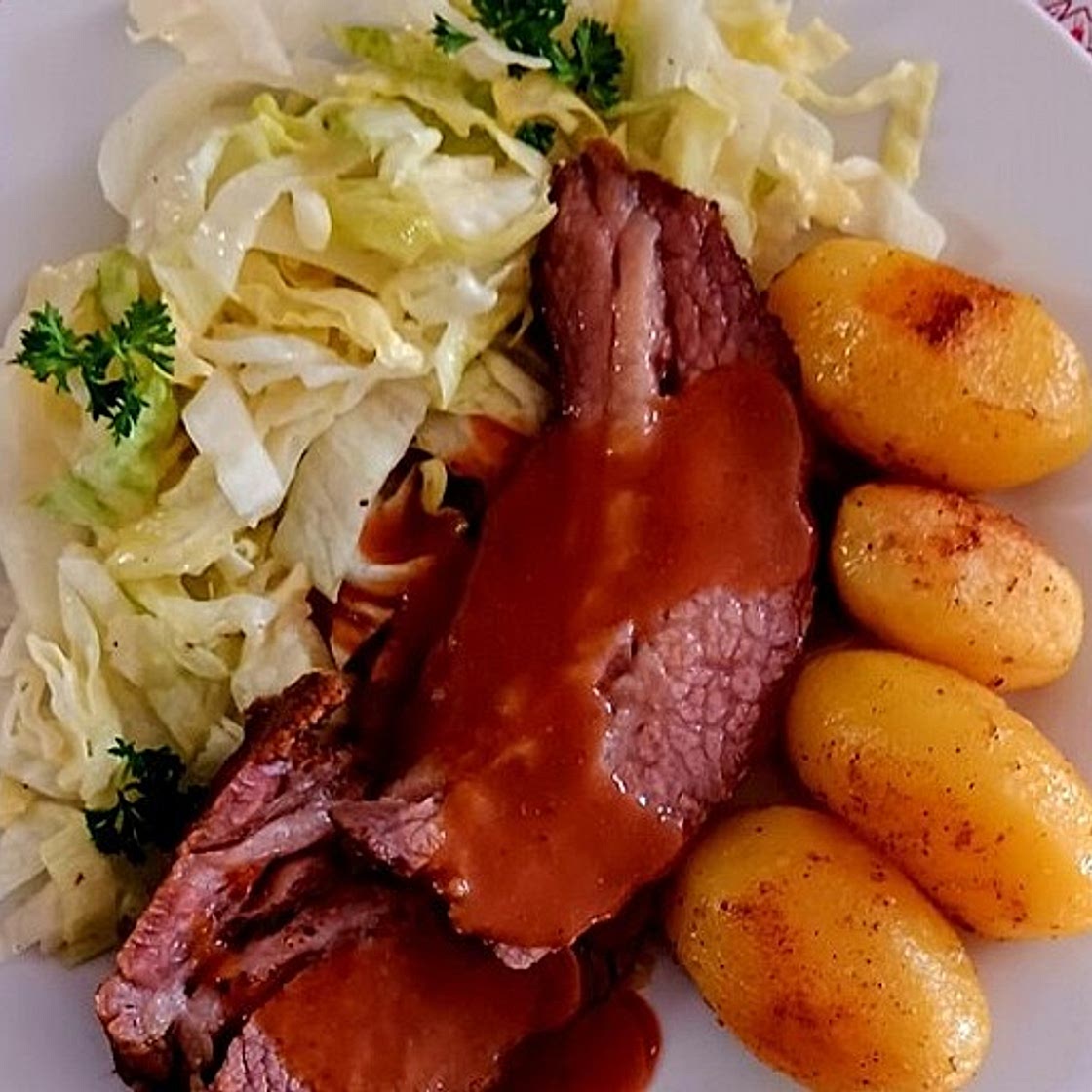Beef Brisket im Backofen zubereitet