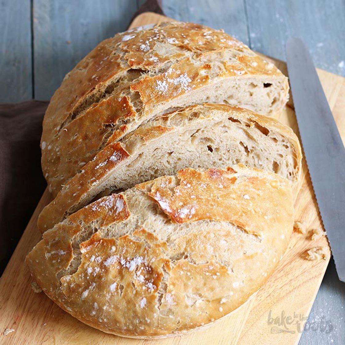 No-Knead Brot mit Schwarzbier