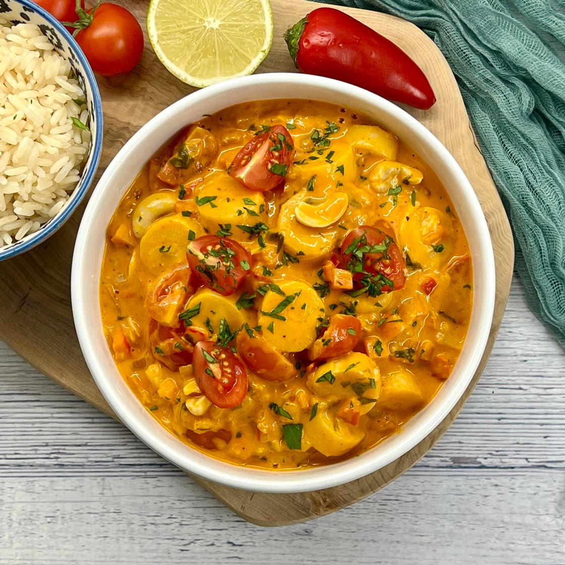 Vegan Moqueca (Brazilian Hearts of Palm Stew)